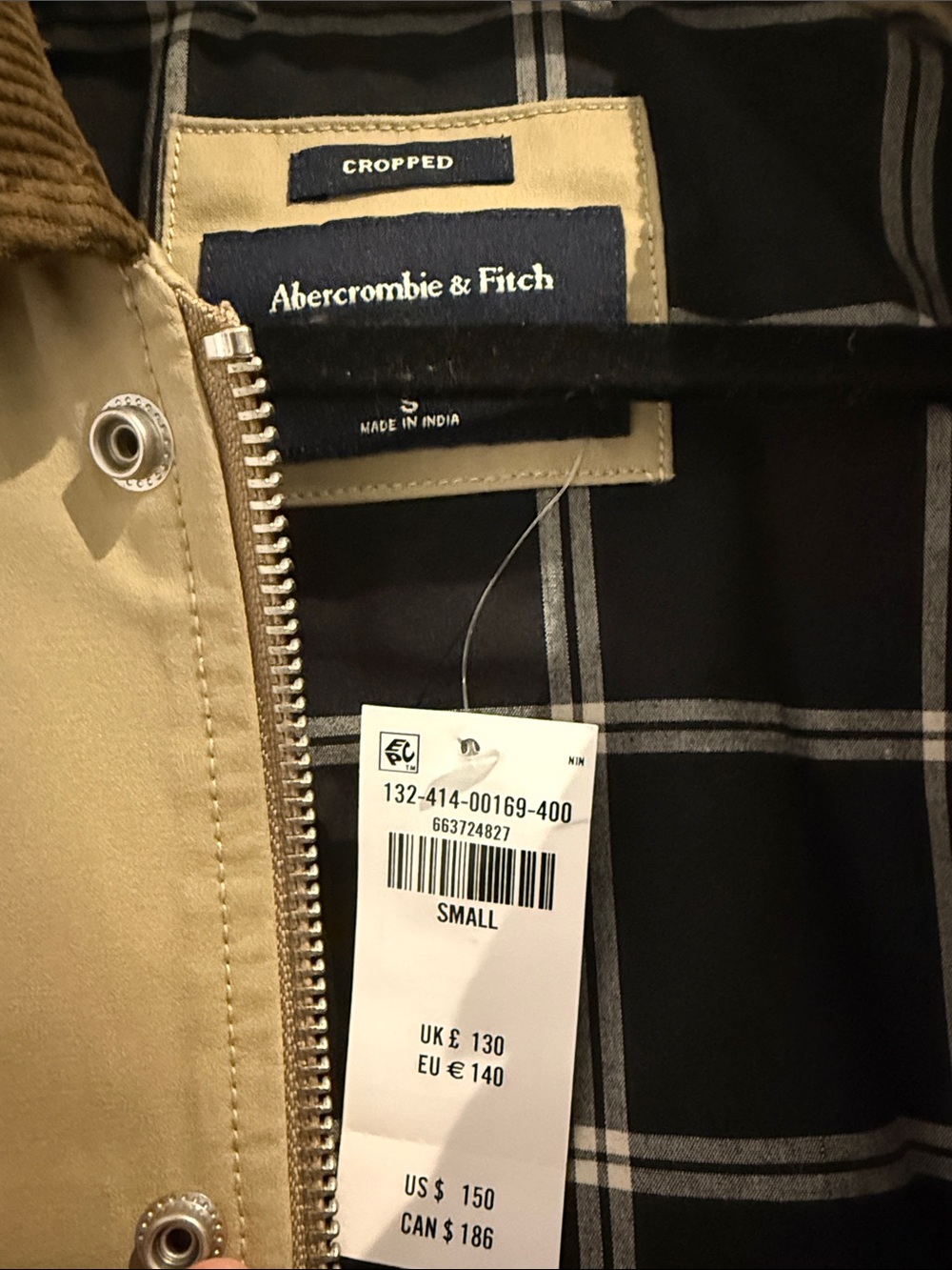 Men’s Lightweight Barn Jacket - Small - Picture 2 of 5